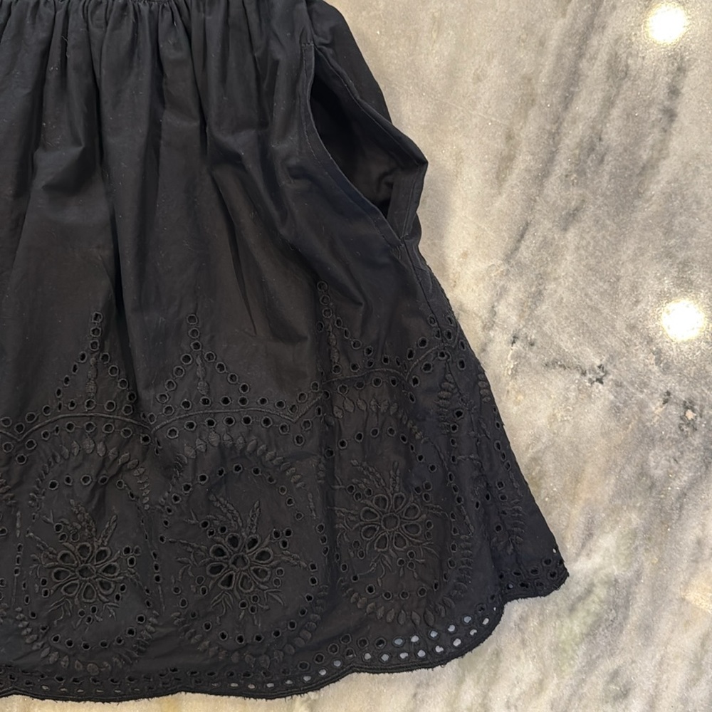 Abercrombie & fitch XS fit and flare halter mini dress cotton eyelet - Picture 13 of 16